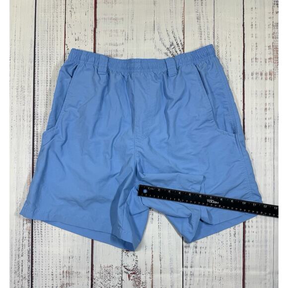 Columbia PFG Swim Trunks Men's Size S Omni-Shade Fishing Shorts Light Blue EUC - Picture 6 of 7